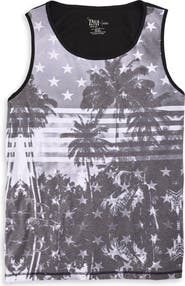 True Nation by DXL Big & Tall Americana Sleeveless T-Shirt