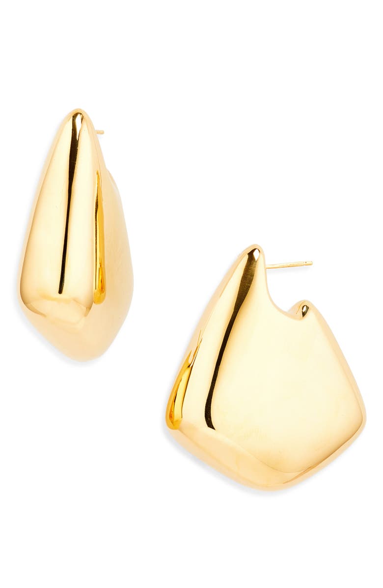 Bottega Veneta Large Fin Earrings, Main, color, 