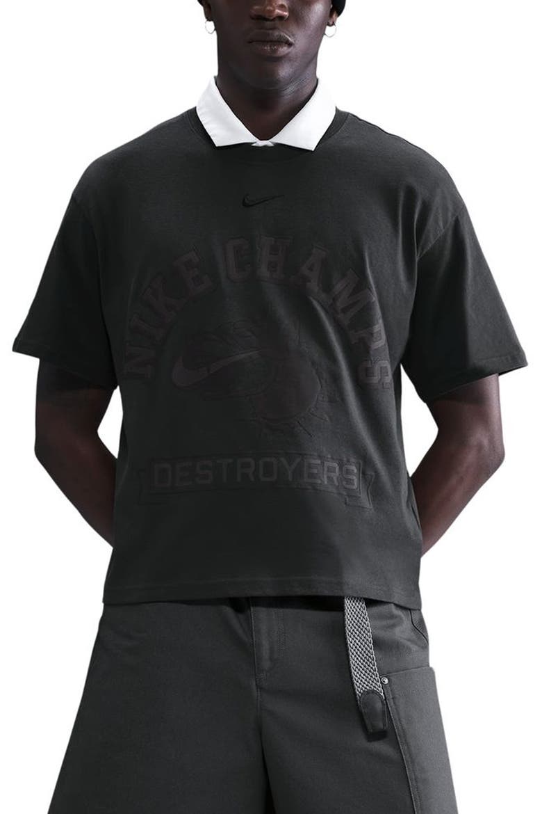 Champs Destroyers Graphic T-Shirt, Main, color, OFF NOIR