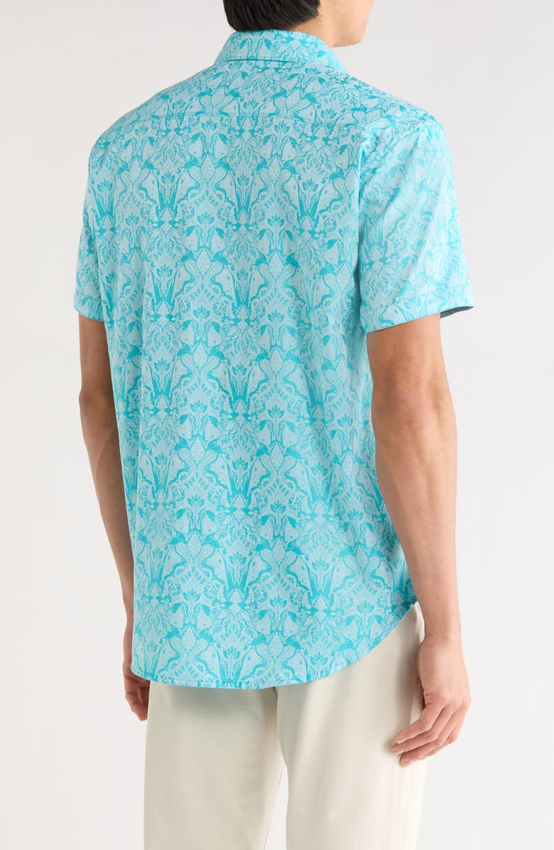 Robert Graham Highland Short Sleeve Woven Shirt, Alternate, color, 