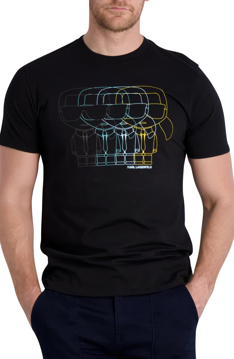 KARL LAGERFELD PARIS Graphic Tee, Main, color, 