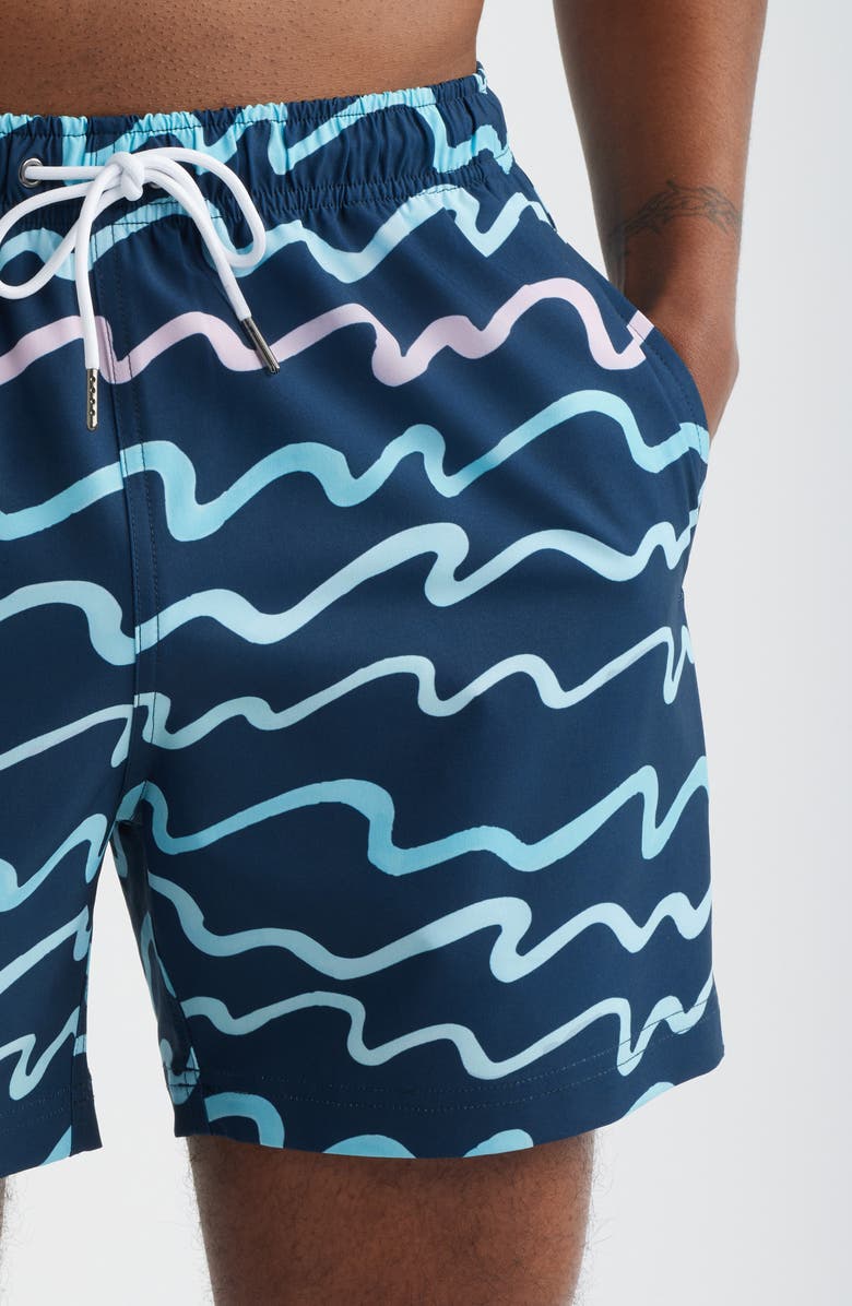 MAVRANS Salt Scene Swim Trunks, Alternate, color, Blue