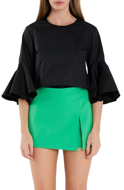 Bell Sleeve Cotton Top