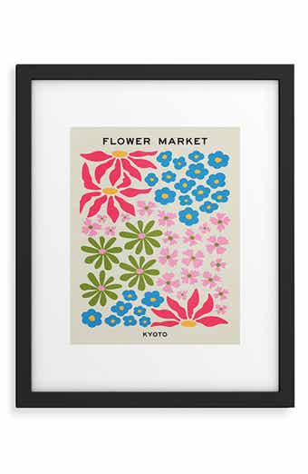 Deny Designs 'Flower Market 02 Kyoto' by Ayeyokp Framed Wall Art