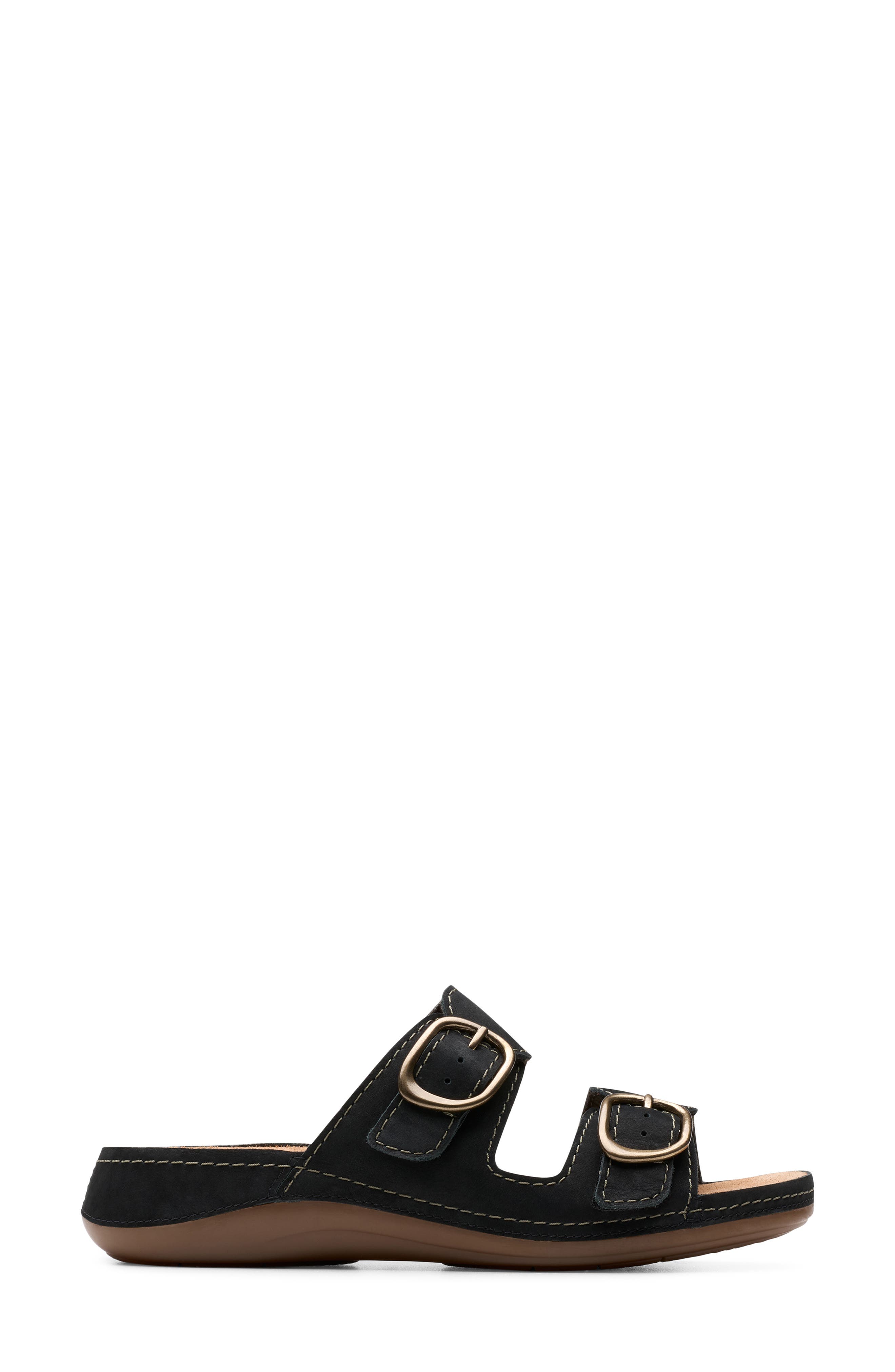 Clarks<sup>®</sup> Cecily Step Sandal, Alternate, color, Black Nubuck