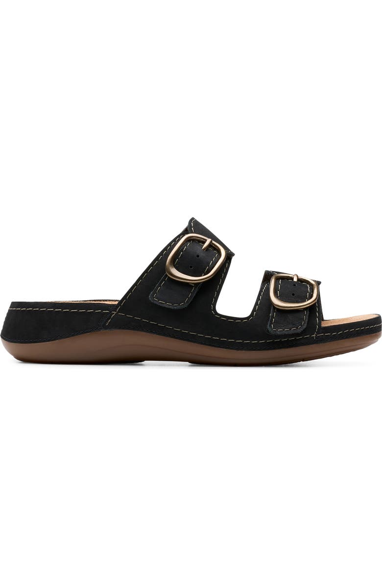 Clarks<sup>®</sup> Cecily Step Sandal, Alternate, color, Black Nubuck