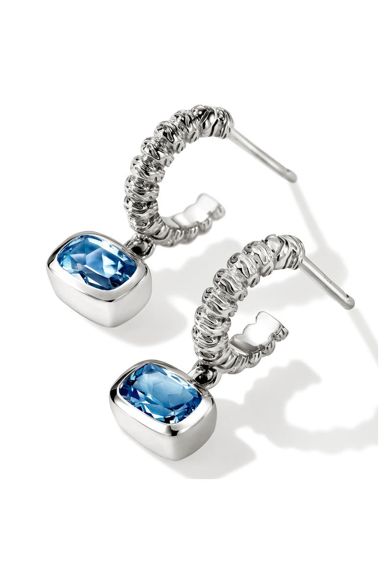 Heishi London Blue Topaz Drop Earrings, Alternate, color, LONDON BLUE TOPAZ