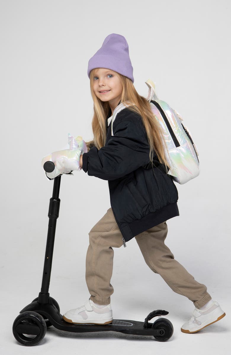 7 A.M. Enfant Warmmuffs Water Repellent Muffs, Alternate, color, Iridescent Unicorn