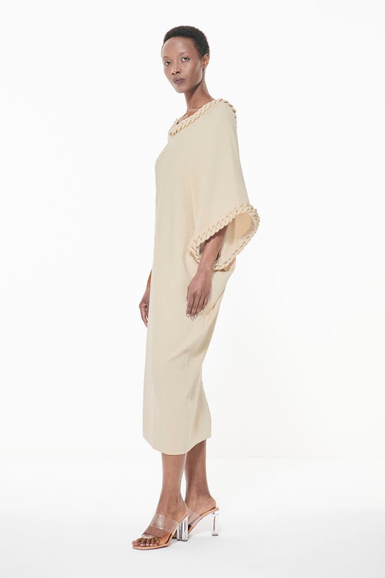 Knit Covered Chain Detail Dress, Alternate, color, Natural
