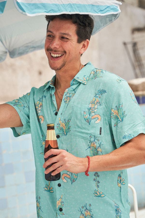 FLOWER PERSONALITIES - NIGHTHAWK BUTTON UP - image 2