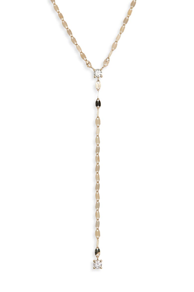 14K Gold Solo Double Strand Y-Necklace, Main, color, 14K YELLOW GOLD