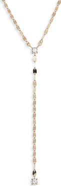 LANA 14K Gold Solo Double Strand Y-Necklace