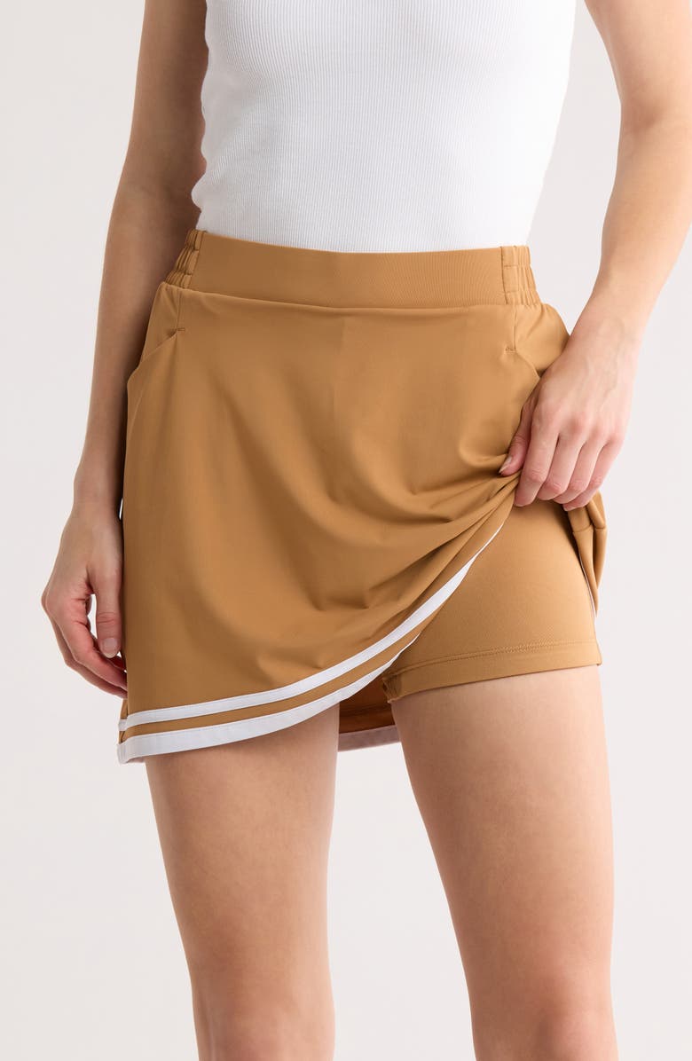 Original Penguin Essential Golf Skort, Alternate, color, Tobacco Brown