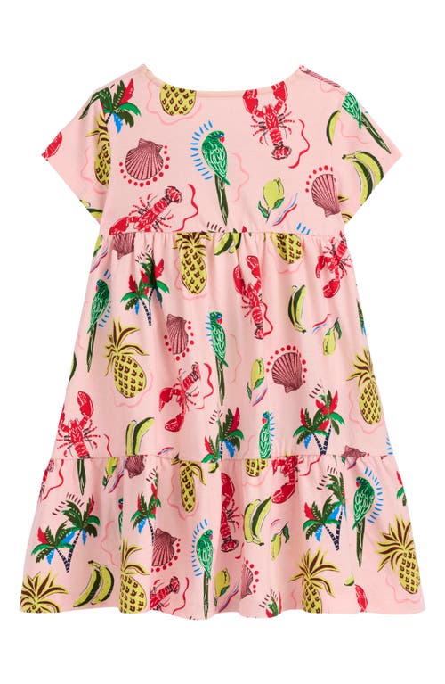 Mini Boden Kids' Ariel Tropical Print Cotton Twirly Dress