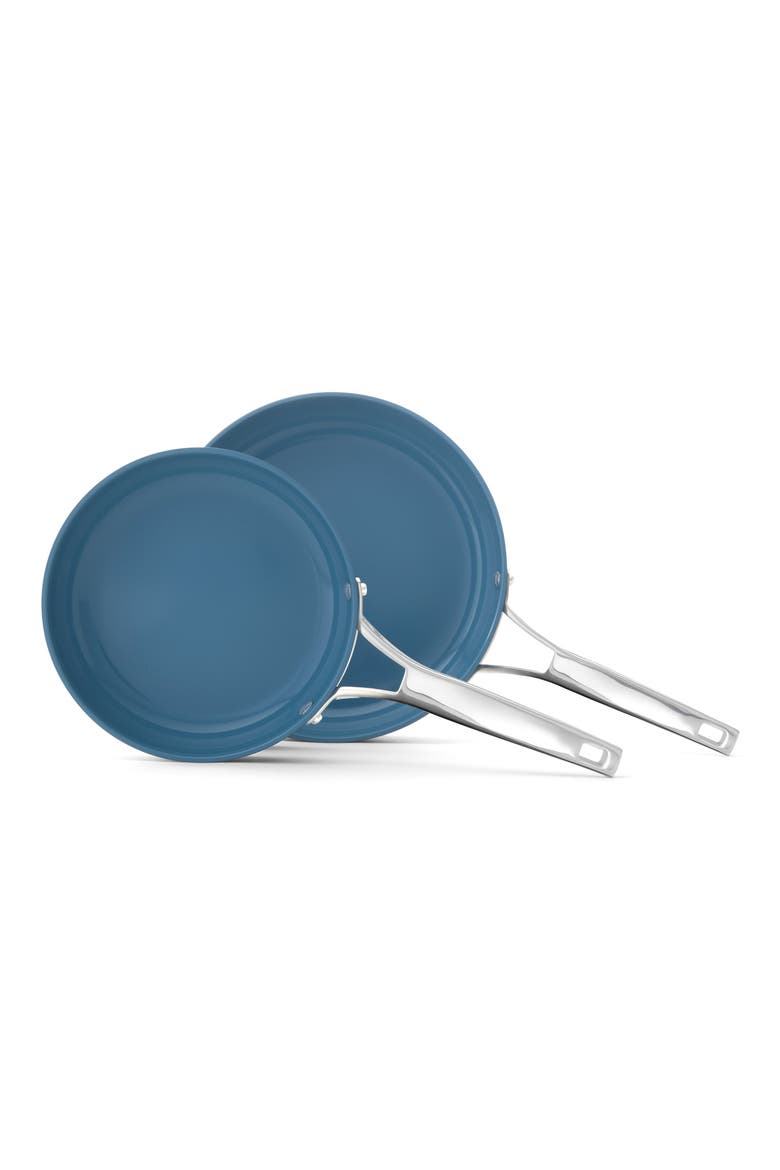 Premier Ceramic Nonstick 8-Inch and 10-Inch Fry Pan Set, Alternate, color, BLUE
