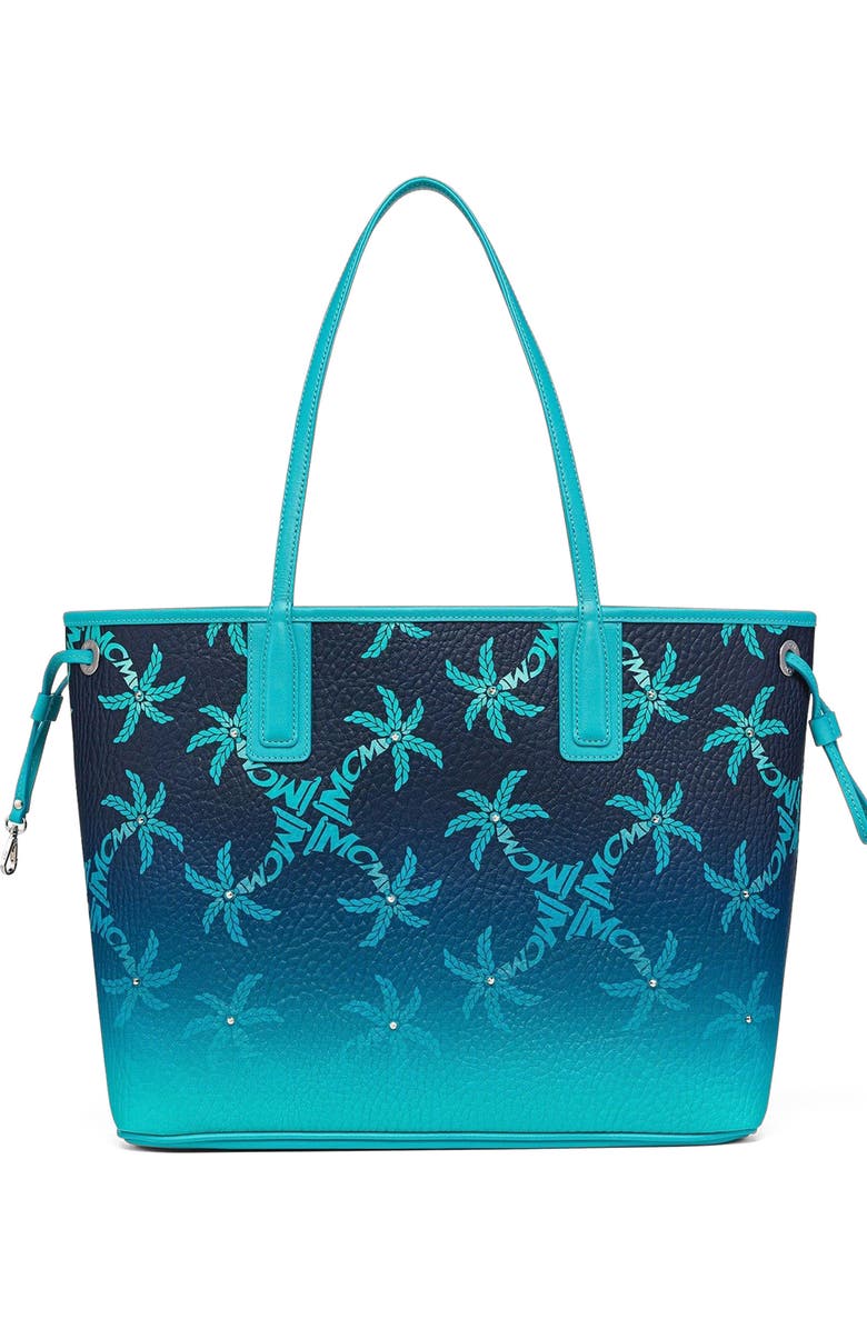 MCM Liz Shopper in Studded Palm Canvas, Main, color,