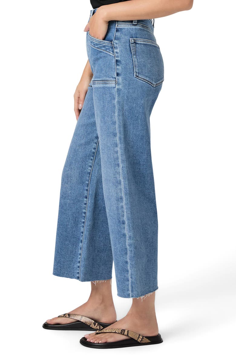 PAIGE Anessa Crop Wide Leg Jeans, Alternate, color, Veritas