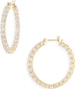 Swarovski Matrix Tennis Hoop Earrings