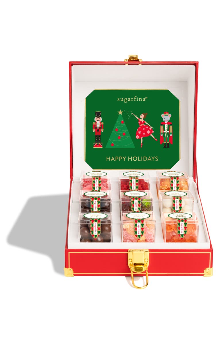 sugarfina Nutcracker 9-Cube Tasting Trunk, Main, color, 