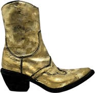 Madison Maison Laminated Pointy Toe Ankle Boot