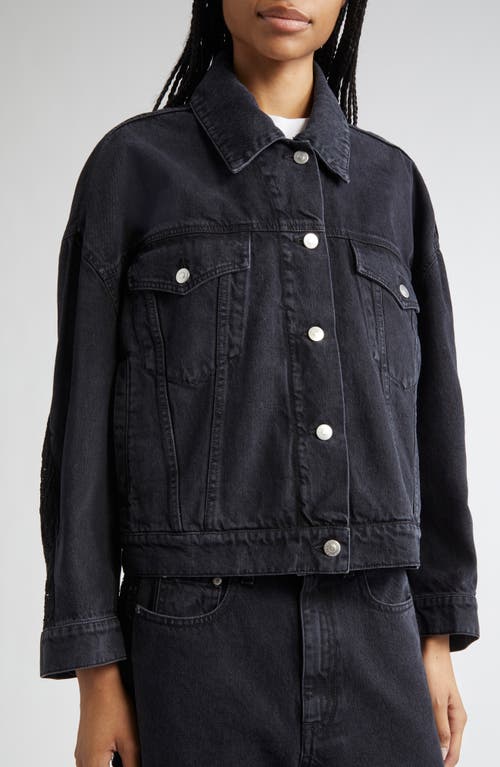 Stella Mccartney Lace Trim Denim Trucker Jacket