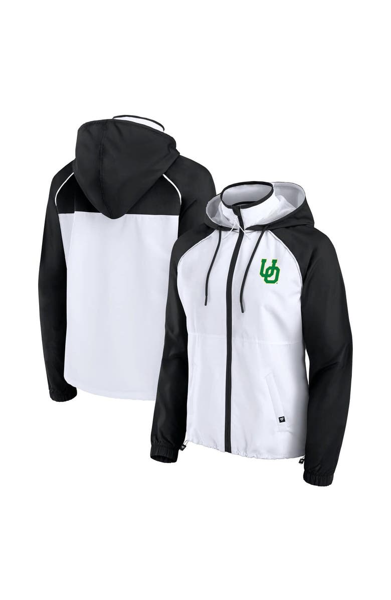 FANATICS Women's Fanatics White Oregon Ducks Full-Zip Anorak Hoodie Jacket, Alternate, color, White