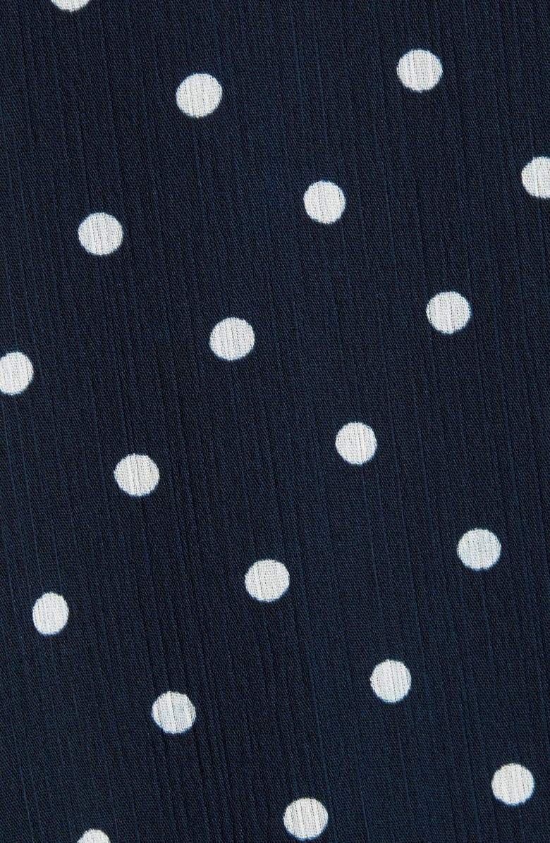 Tommy Hilfiger Polka Dot Long Sleeve Peplum Top, Alternate, color,