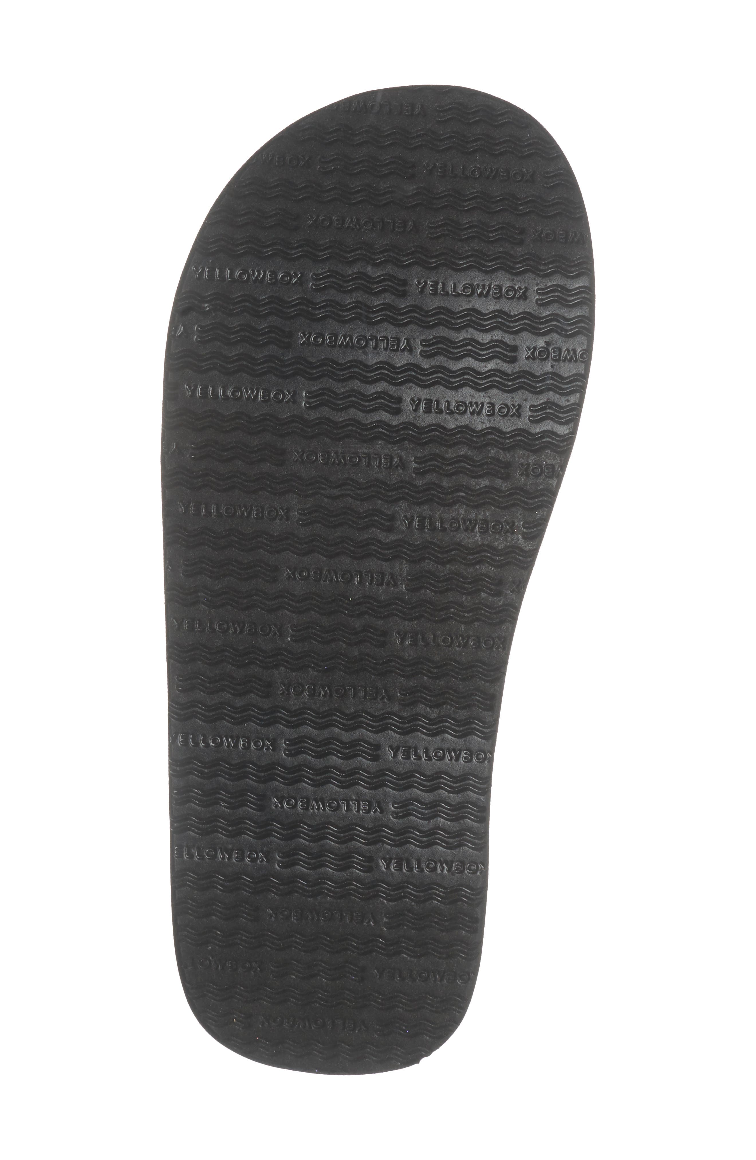 Yellow Box Premium Soleil Flip Flop Sandal, Alternate, color, Black Multi