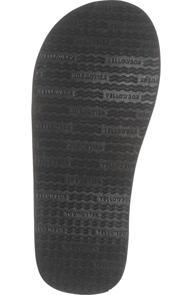 Yellow Box Premium Soleil Flip Flop Sandal, Alternate, color, Black Multi