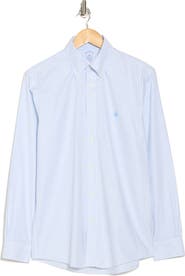 Brooks Brothers Non-Iron Plaid Cotton Stretch Oxford Button-Down Shirt