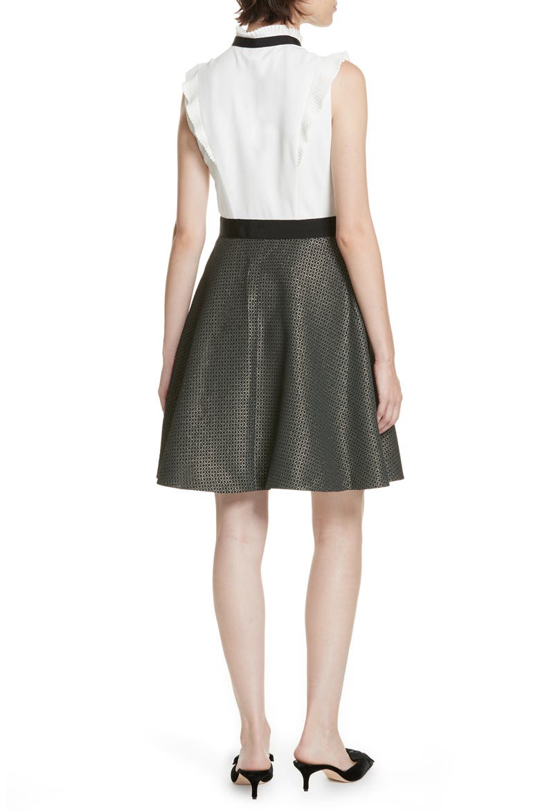 Karoll Skater Dress, Alternate, color, BLACK