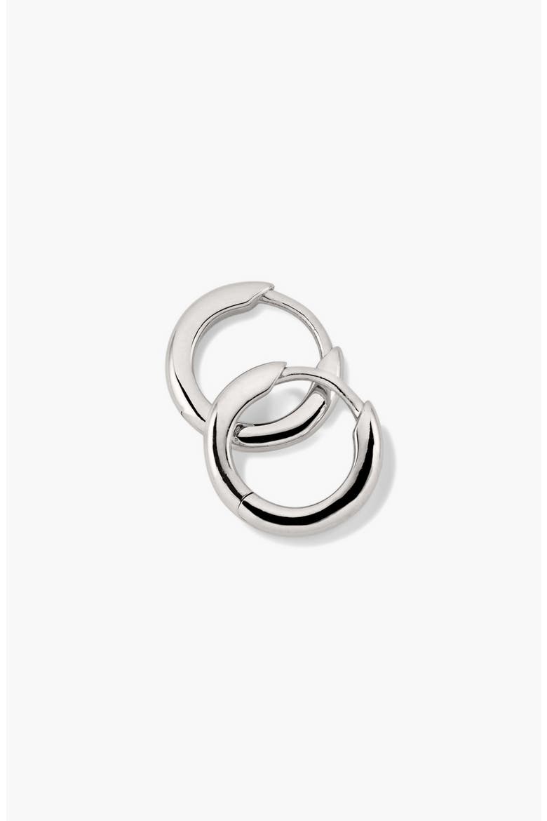 Tube Huggie Hoops, Main, color, Sterling Silver