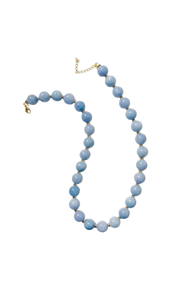 Camille Beaded Light Blue Necklace, Alternate, color, Light Blue