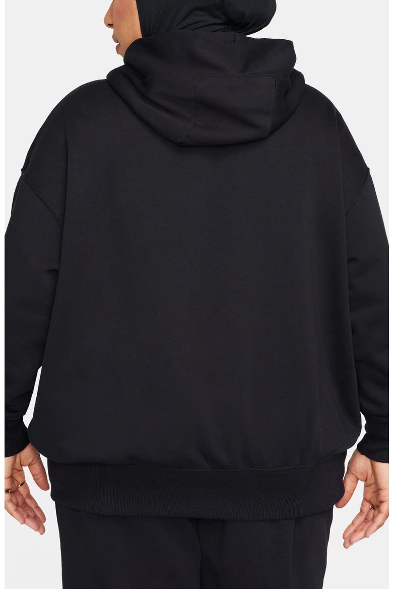 Sportswear Phoenix Fleece Over-Oversized Pullover Hoodie, Alternate, color, 010 010 BLACK/SAIL
