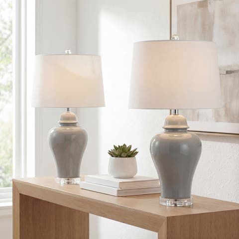 Winnie 27" Ceramic Urn LED Table Lamp (Set of 2)