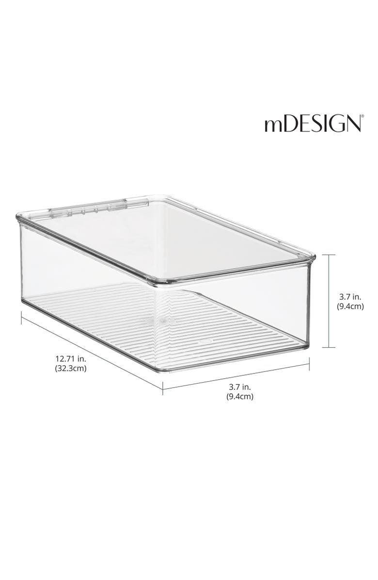 mDesign Plastic Closet Shoe Storage Organizer Box with Hinged Lid, 8 Pack, Alternate, color, 