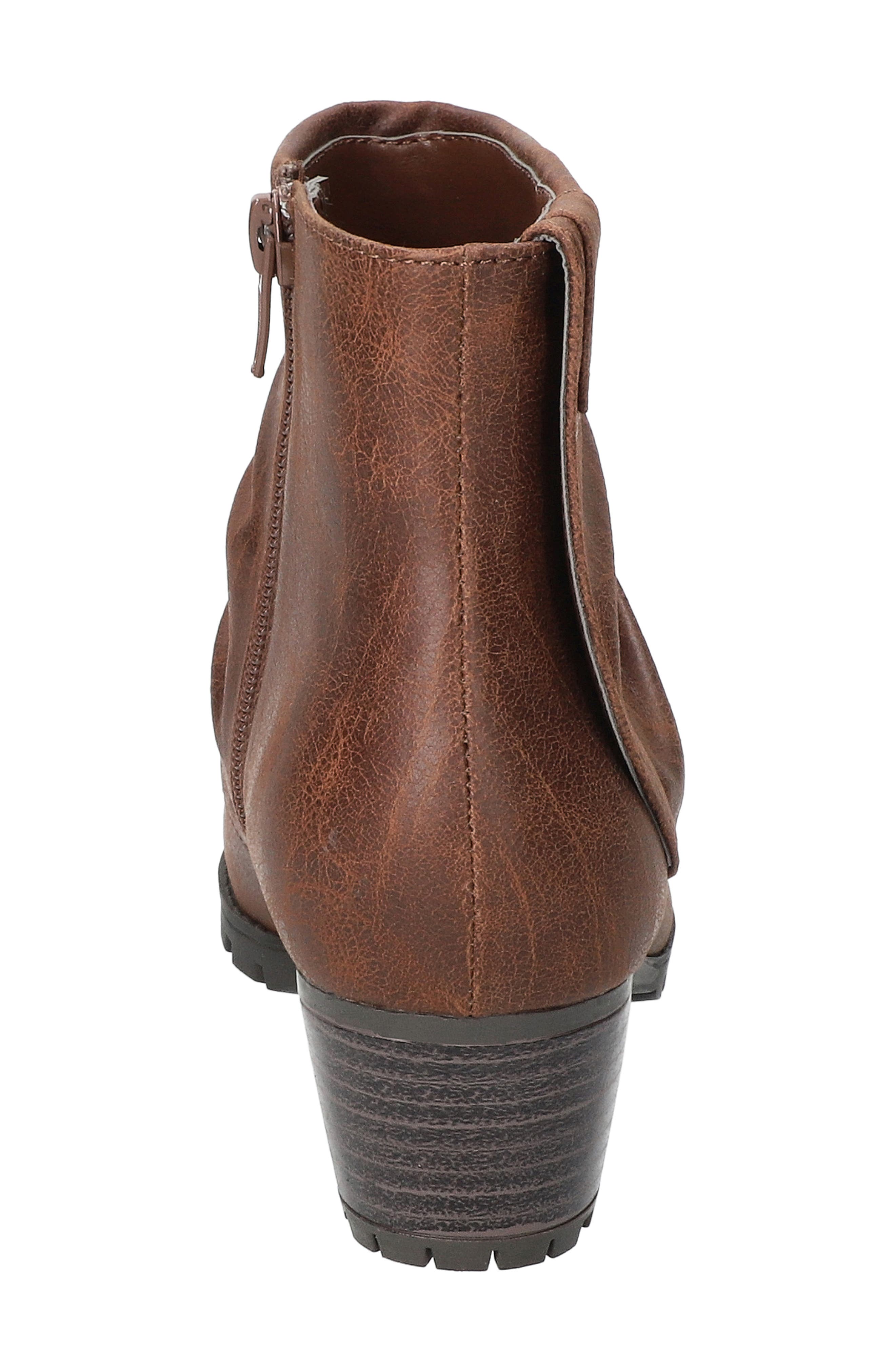 EASY STREET Ambrose Bootie, Alternate, color, Brown Distressed