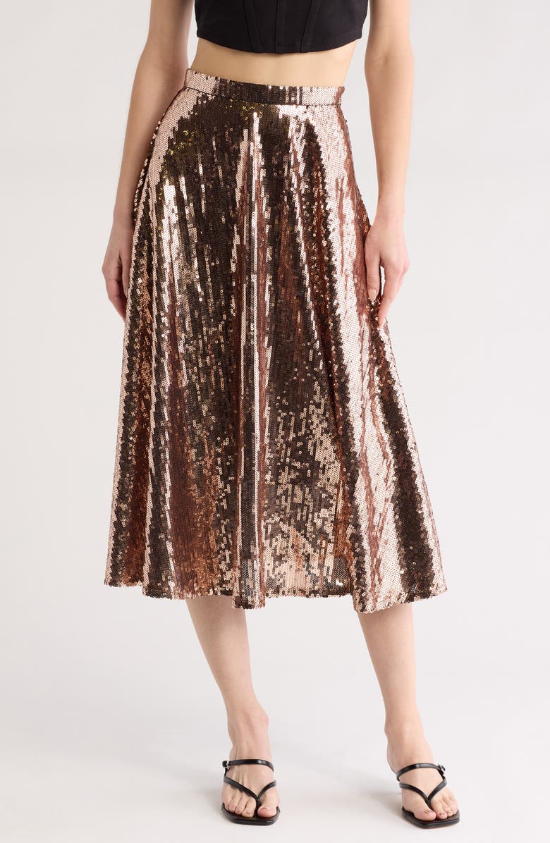 MOTHER The Going Round Skirt, Main, color, All That Glitters