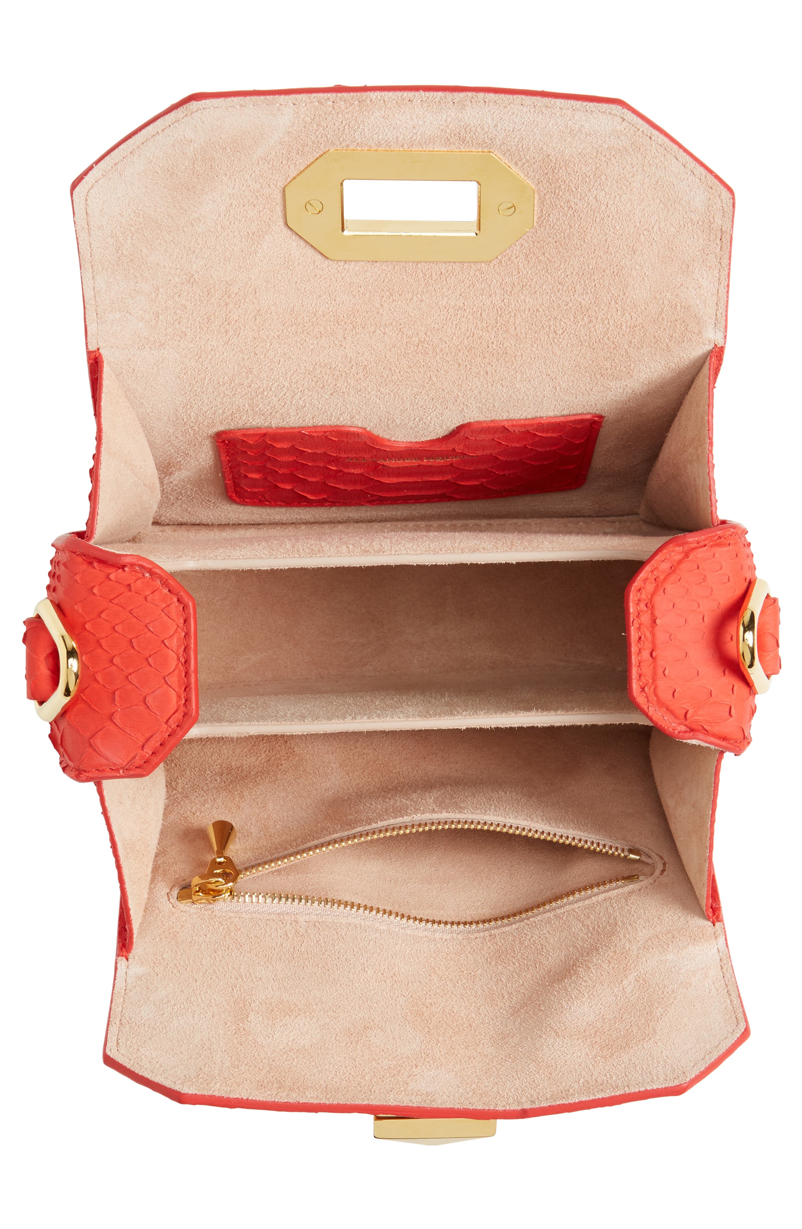 McQueen Alexander McQueen Box Bag 16 Genuine Python Shoulder Bag, Alternate, color, 