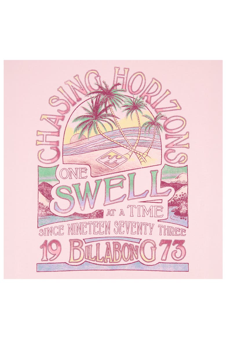 Kids' Horizons Graphic Oversized T-Shirt, Alternate, color, ROSEATE