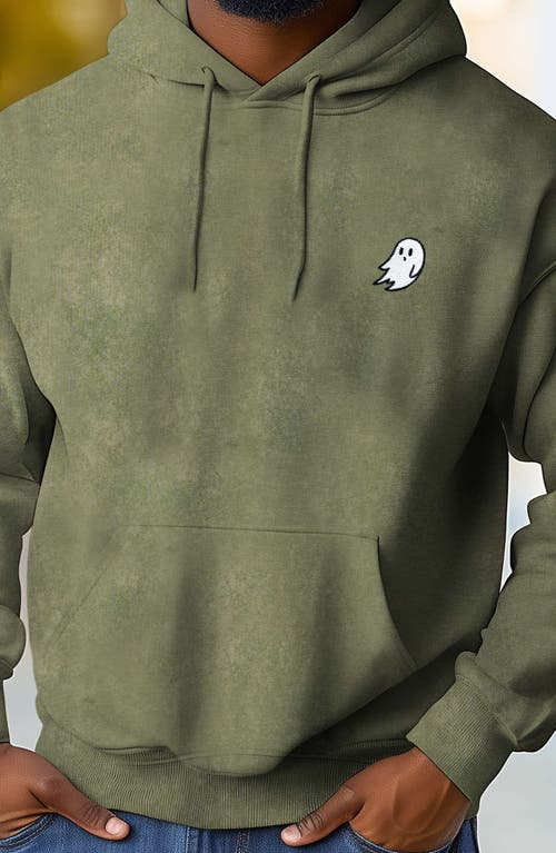 DALIX DALIX GHOST EMBROIDERED WASHED HOODIE 