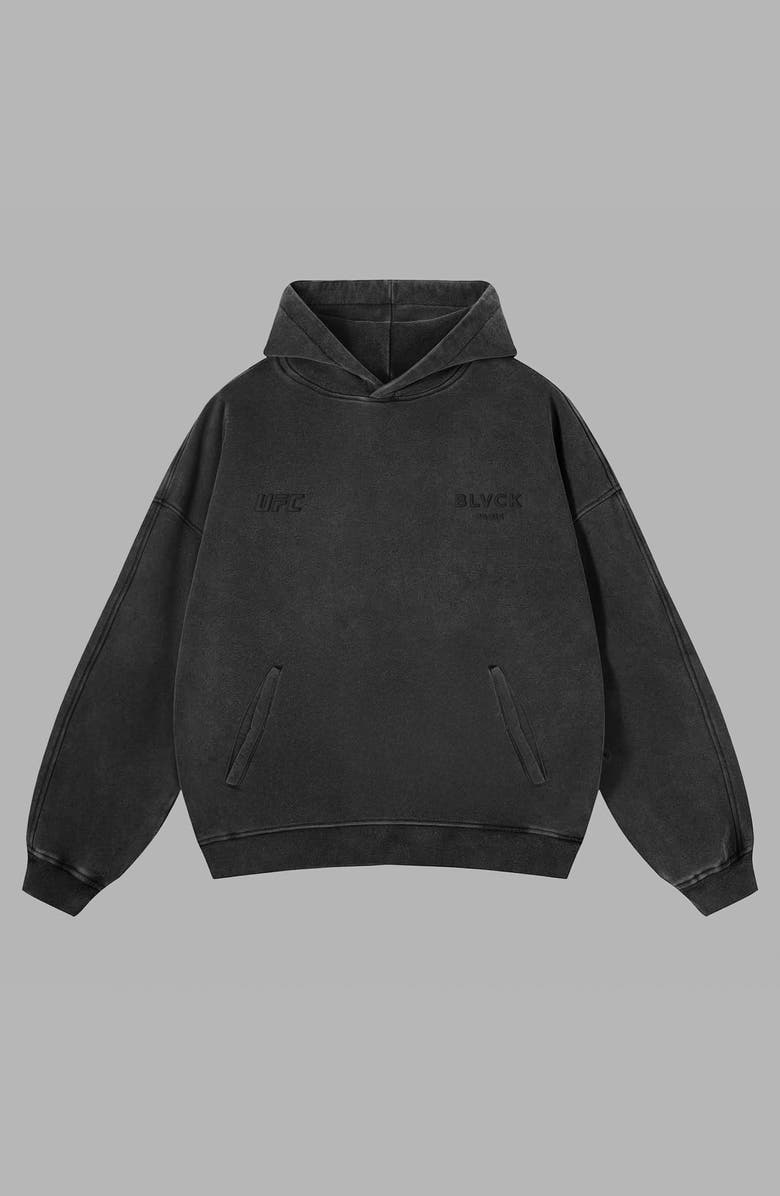 Blvck x UFC Acid Wash Hoodie, Alternate, color, Gray