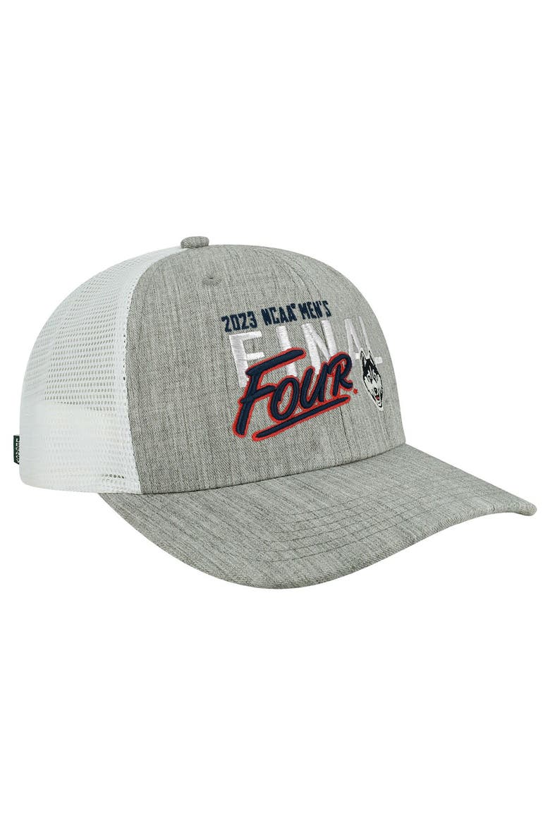 Heather Gray UConn Huskies 2023 NCAA Men's Basketball Tournament March Madness Final Four Trucker Adjustable Hat, Main, color, Heather Gray