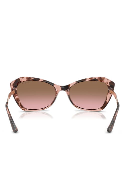 Vogue 56mm Cat Eye Sunglasses In Havana