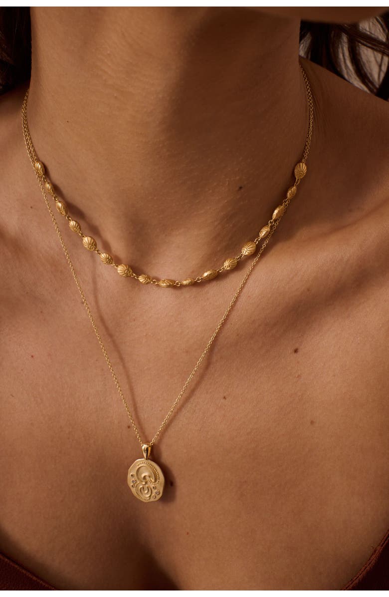 Murkani Nurturer Necklace, Alternate, color, Yellow Gold