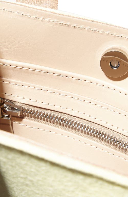 Graf & Lantz Graf Lantz Jaunt Merino Wool Mini Tote In Terracotta/limoncello