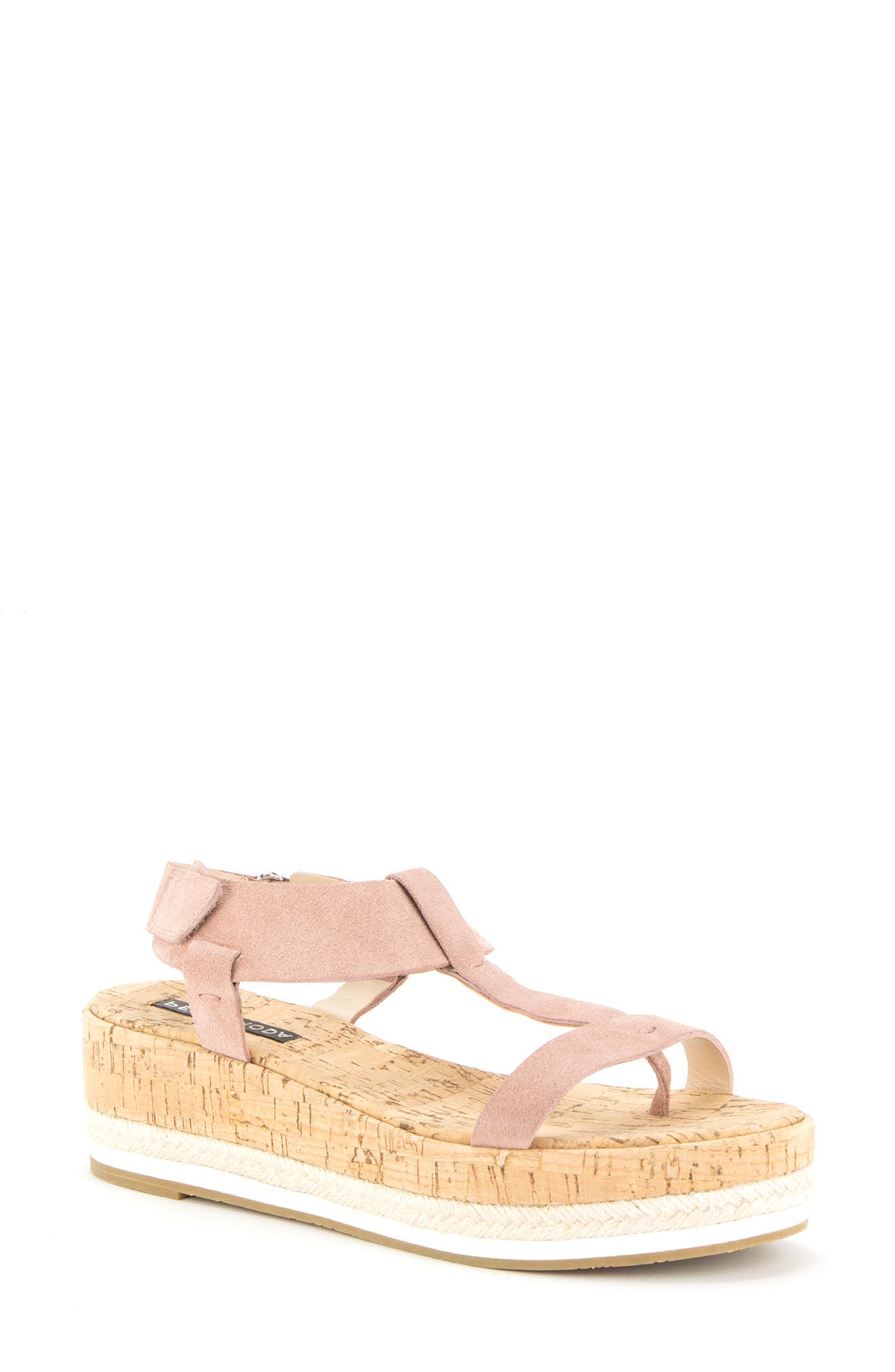 Pilar Platform Sandal, Main, color, BLUSH SUEDE