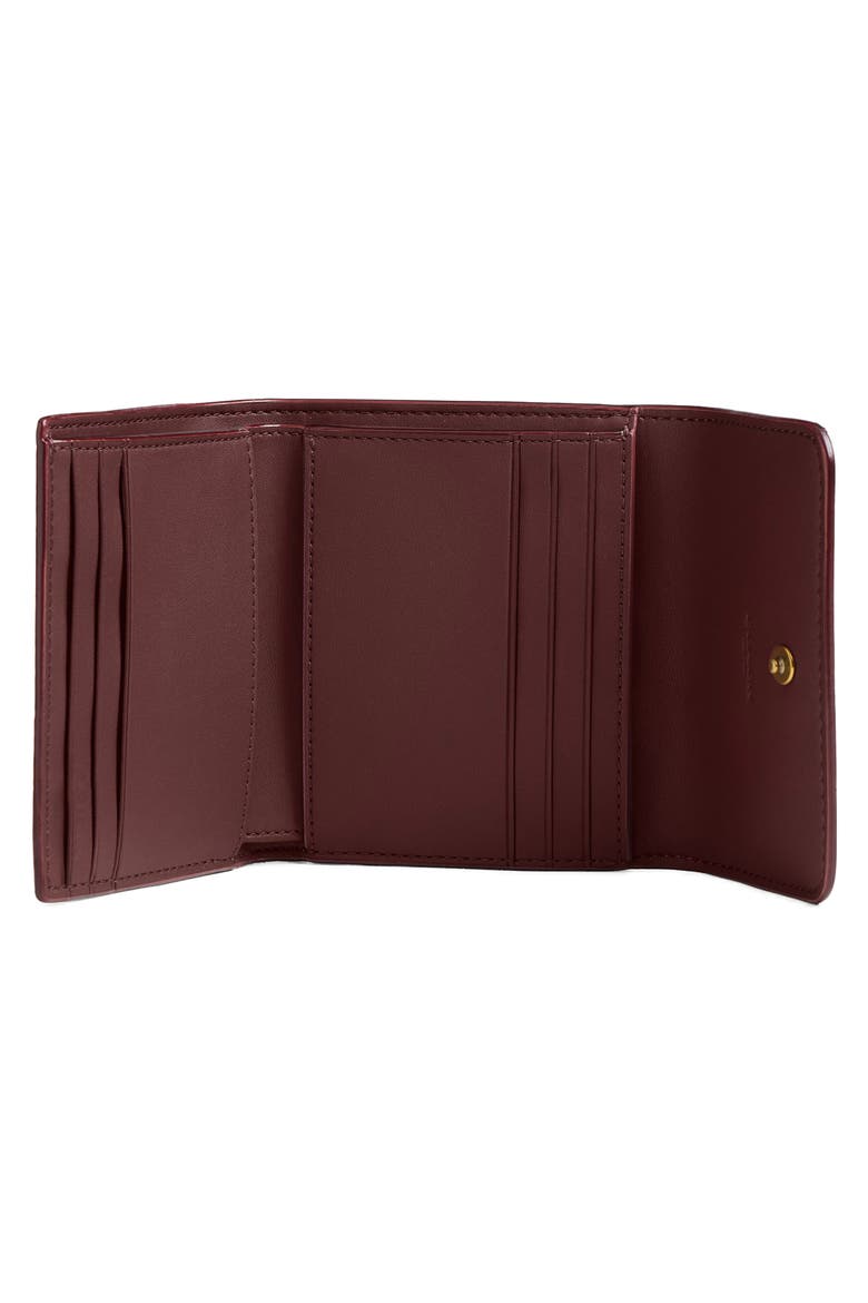Essential Signature Coated Canvas & Leather Trifold Wallet, Alternate, color, TAN CARAMEL