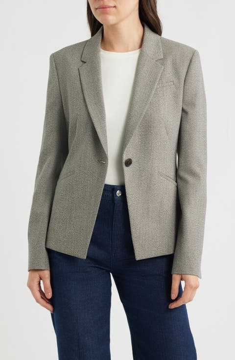 Jia Marl Stretch Suiting Jacket