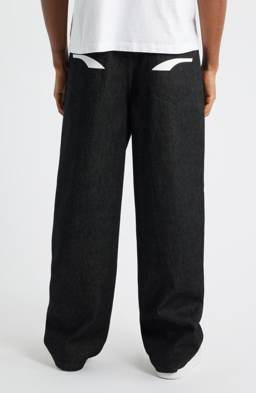 Puma X Asap Rocky Printed Denim Jeans In Black